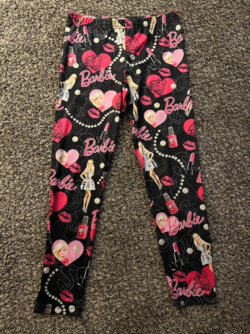 Barbie leggings Black & Hot Pink Medium